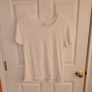 J. Crew Women's 100% Cotton Vintage White T-Shirt